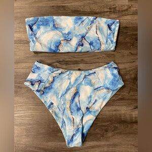 NWOT SHEIN Marble Print Bikini Set